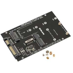 <span class=keywords><strong>M</strong></span>.2 NGFF MSATA SSD a SATA 3,0 PCIe Riser Tarjeta adaptadora 2 en 1 Tarjeta convertidora para PC Laptop - Product Image 1