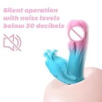 Vibrateur portable pour culotte avec télécommande via application, Godemiché Point G, 10 modes de vibration et de clignotement, Jouet sexuel pour femmes et couples