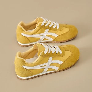 Zapatillas Deportivas Retro Alemanas Amarillas Unisex, Transpirables, Casuales, con Cordones - Product Image 1