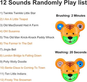 Temporizador Musical para Niños con Batería Recargable, Temporizador de 2 Minutos para Cepillarse los Dientes y Temporizador de 20 Segundos para Lavar las Manos con Luz LED de Colores - Product Image 2