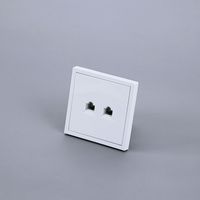 Enchufe de pared de 1 toma con conexión a tierra, de bajo consumo, ideal para hoteles.