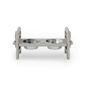 Bol pour animaux de compagnie en acier inoxydable, réglable, pour l'eau et la nourriture des chats, prêt pour les voyages, matériau HDPE durable, style simple, forme arrondie - Product Image 3