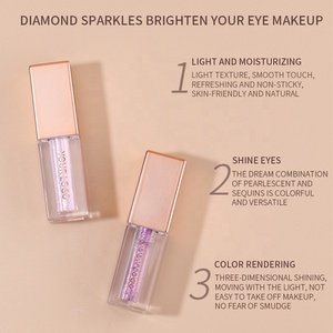 Maquillage en marque privée, illuminateur waterproof, fard à paupières, logo personnalisé, vente en gros, fard à paupières liquide pailleté végétalien - Product Image 3