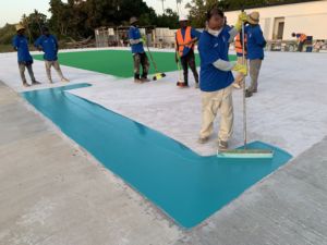 Superficie de Piso Deportivo de Acrílico Puro con Logotipo Personalizado, Superficie Acolchada de Grado Profesional, Pintura de Superficie, Fabricante Confiable - Product Image 2