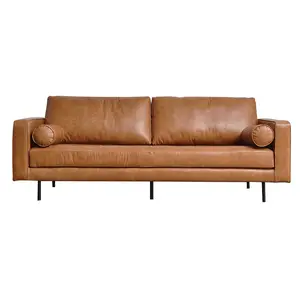 Kabasa-muebles para sala de estar, sofá de cuero genuino con diseño de mediados de siglo