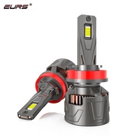 Ampoule de phare LED EURS nouveau modèle V46 12V 130W 13000LM 6500K Blanc froid, CANBUS intégré universel pour voitures et motos