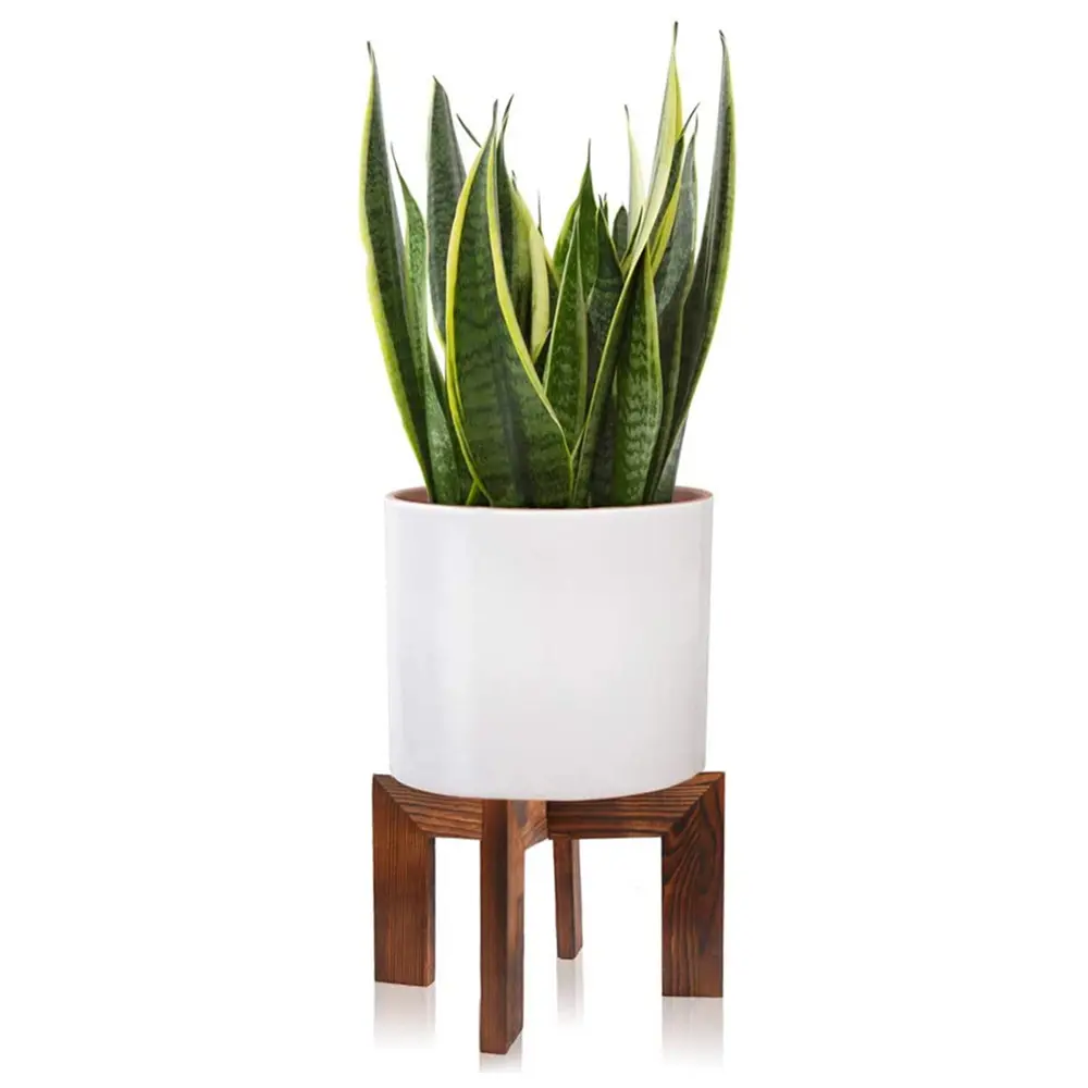 Customized Low Short Wood Plant Stand Wooden Stool for Plant Pot Holder, Fit 5-15 Inch Pot