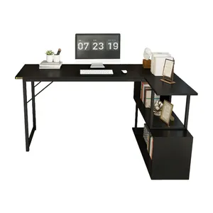 YQ 영원히 간단한 컴퓨터 데스크탑 테이블 홈 간단한 임대 방 1 책상 책장 조합 침실 사무실 책상 학생 책상