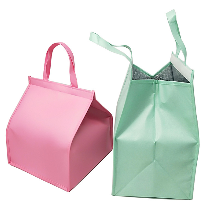 Free Sample!Promotion Custom Waterproof Picnic Food Bag Lunch Bbq Non Woven Insulated Lunch Thermal Cooler Bag