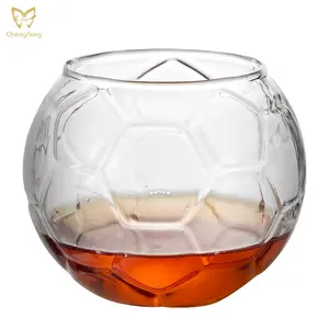 10 أونصة كرة القدم الويسكي الزجاج الصخور الزجاج للروم تكيلا الويسكي هدايا فريدة ديكور البار & هدايا البوربون