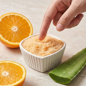 Y671 YOKO VIT-C INTENSE BRIGHTENING BOOSTER SPA SALT 350g. Gentle Daily <b>Body</b> <b>Scrub</b> for Skin Look Healthy Plump and Moisturized - Product Image 5