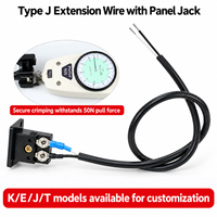 Kabel Koneksi & Kompensasi Termokopel Silikon Tipe J dengan Soket Panel OEM/ODM Dapat Disesuaikan Berperingkat IP65 Garansi 1 Tahun