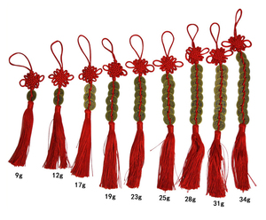 Dieci Imperatore di Denaro Fortunato di Fascino <span class=keywords><strong>Antico</strong></span> Coin Red Nodo Cinese Regalo Collezione di Monete di Rame Keychain Buona Fortuna - Product Image 1