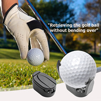 Mini outil de ramassage de balle de Golf à griffes rétractables pour poignée de putter