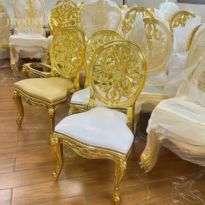 Silla de Lujo Dorada Modelo King <span class=keywords><strong>Luis</strong></span> para Eventos de Boda, Apilable, de Resina Plástica - Product Image 3