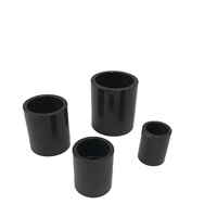 Kopling Pipa UPVC Plastik Industri DN15-DN100 1/2''-4'' Kopling Silinder Lurus Min. Pesan 1 Buah