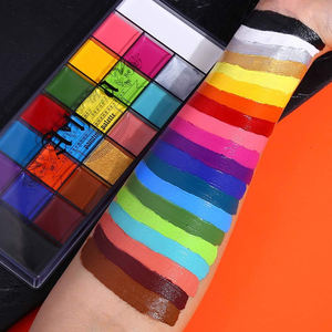 Palette de <span class=keywords><strong>peinture</strong></span> à l'huile pour le <span class=keywords><strong>visage</strong></span> et le corps, 20 couleurs, grande palette noire et blanche, tatouage, Halloween, SFX, fête, artiste, scène, <span class=keywords><strong>maquillage</strong></span>, kit de <span class=keywords><strong>peinture</strong></span>, 168g - Product Image 3