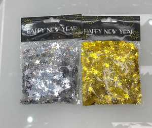 Set di Decorazioni per Capodanno con Coriandoli a Stella Multicolore Oro e Argento per Feste di Fine Anno - Product Image 3