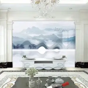 Baijax Carbon Rock Board Modern 3D PET Continuous Pattern Marble Sheet Wall Panel Waterproof Marble Infinite Patterns