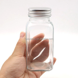 Bottiglie di <span class=keywords><strong>vasetti</strong></span> di spezie in vetro da 4 once 6 once 9 once con tappo a doppio setaccio perfetto per conservare spezie, <span class=keywords><strong>erbe</strong></span> e polveri - Product Image 6