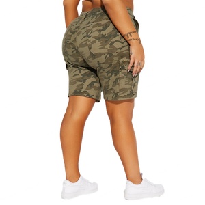 SL Custom Logo Sexy Breathable High Waist Distressed Camouflage Tactical Cargo <b>Shorts</b> - Product Image 6