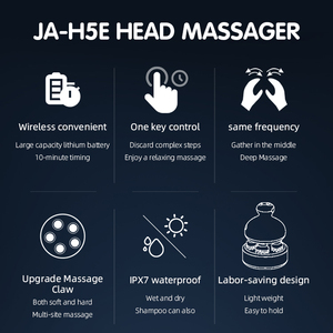 Elettrico Cordless EMS massaggiatore per capelli con nodi di massaggio massaggiatore portatile per Scratcher massaggiatore per pulizia profonda - Product Image 3