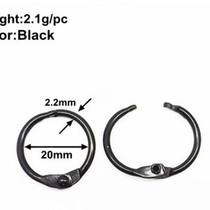 Anillas Metálicas Negras EWANG de 0.75 Pulgadas para Encuadernación de Hojas Sueltas, para Hogar, Escuela y Oficina - Product Image 3