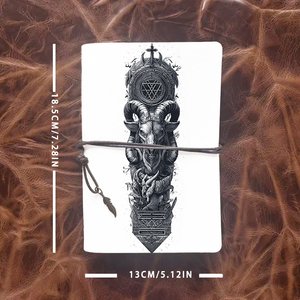 A6 Notepad Perfect for Mathematics Majors' Proof Notes and Problem Sets with <strong>Goat</strong> <strong>Head</strong> Cross <strong>Pentagram</strong> Printed on the Cover - Product Image 4