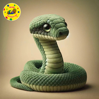 Nuevo diseño, muñeco de serpiente de simulación, muñeco de peluche, muñeco de Pitón, muñeco de serpiente pequeña, serpiente grande del zodiaco