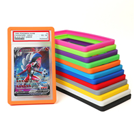 Protecteur de slab de carte gradée en TPU couleur unie, pare-chocs coloré pour slab de carte, protecteur de pare-chocs gris pour slab de carte PSA
