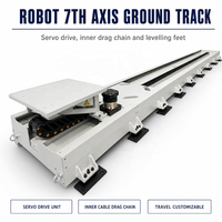 Unité de commande servo à axe 7 pour robot, avec base linéaire en acier soudé, roulement de moteur, 1kW 220V, et chaîne porte-câbles interne pour nivellement