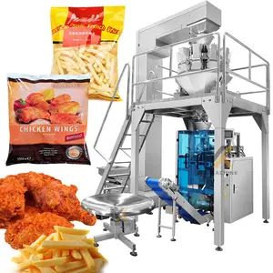 Автоматическая вертикальная машина для упаковки замороженного картофеля фри, упаковочная машина для замороженных продуктов