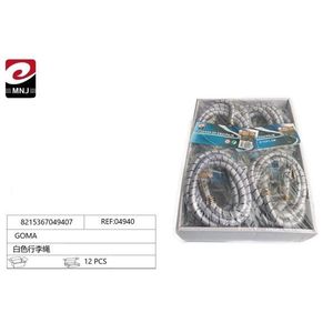 Goma White Luggage Straps 12 Pcs For Travel Bag Secure Binding - Product Image 1