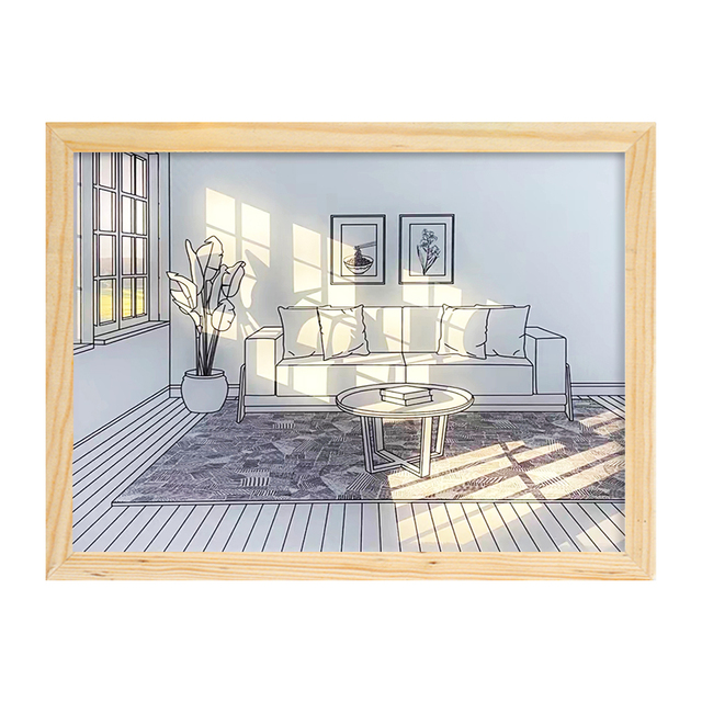 New Design Picture Frame With LED Lights LED Poster Frame Shadow Box for Wedding Decor and Christmas Decor