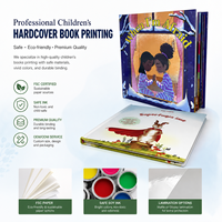 Impresión de Libros de Cuentos Infantiles de Tapa Dura, Libro Educativo Personalizado a Todo Color