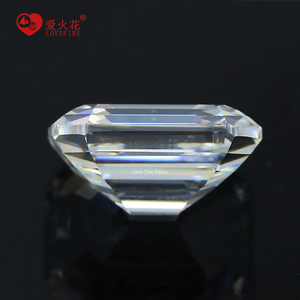 Zircone Cubico Sintetico Bianco G-white Taglio Asscher Allungato da 4*6mm a 9*11mm, Qualità 5A CZ in Offerta - Product Image 4