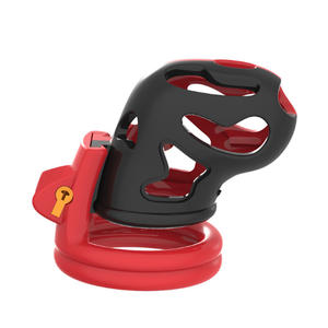 La renk yeni tasarım plastik erkek <span class=keywords><strong>cock</strong></span> kilit 4 yüzükler iffet anti-off cihazı kafes CB6000 esaret sınırlamalar SM erkekler için seks oyuncak - Product Image 5