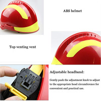 Casque de pompiers EN 443, équipement de sauvetage EN chine, casque de pompier avec lampe de poche
