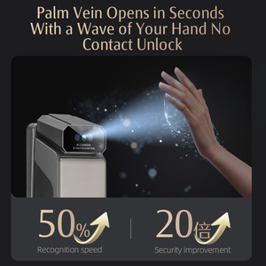 قفل ذكي من تويا للأبواب الألومنيوم مع بصمة الإصبع وكلمة المرور ونظام التحكم في الوصول بتقنية <span class=keywords><strong>RFID</strong></span> وتخزين البيانات السحابية - Product Image 4