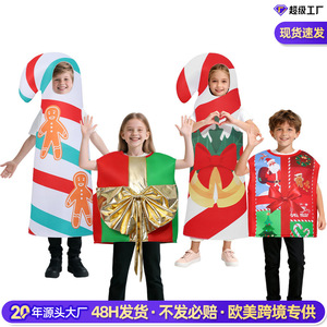 Disfraz de Bastón de Caramelo Navideño para Niños, Traje de Cosplay, Verano 2026, Venta al por Mayor para el Mercado Europeo y Americano, con Etiqueta - Product Image 4