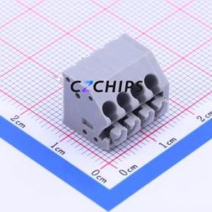 WJ250B-3.5-4P Spring Terminal Block Through hole Component (THT),P=3.5mm Connector 3.5mm 4P 4 8A - Product Image 2