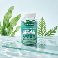 Complément alimentaire en gommes d'huile de poisson oméga-3 d'algues SPL OEM, sans sucre, pour la santé du cerveau, végétalien, vitamines oméga 3, gommes d'huile de poisson pour enfants