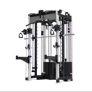 . Macchina Multifunzione Commerciale Smith Bar Power Rack con Crossover a Cavi per Home Gym, Attrezzatura per Allenamento Completo del Corpo, 70 kg ciascuno - Product Image 1