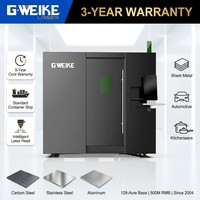 Machine de découpe laser à fibre pour tôles métalliques en acier inoxydable G.WEIKE avec garantie de 5 ans, système Cypcut Hiwin, table d'échange, 2 kW, 6 kW