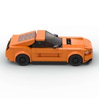 Véhicule de course MOC en promotion, compatible avec les briques de marque, jouets éducatifs à assembler, blocs de construction en plastique ABS pour enfants