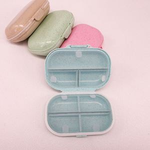 Small Moq Eco-Friendly Bpa Free Plastic Classic 7 Compartment Mini Portable Medicine <b>Case</b> Dispensed <b>Pill</b> <b>Storage</b> Box - Product Image 1