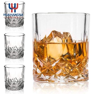 Ensemble de verres à cocktail élégants et haut de gamme de 11 oz, transparents comme du cristal, design unique, style old fashioned pour le <span class=keywords><strong>whisky</strong></span>, pour cadeaux, lot de 4 - Product Image 2
