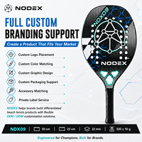 Raquette de Beach Tennis en Fibre de Carbone 3K avec Logo Personnalisé, Haute Qualité, Durable, Fabricant Professionnel NODEX 2026