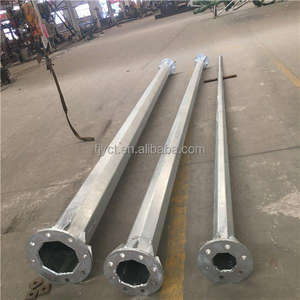 40フィート500 DaN亜鉛メッキ鋼電柱Q345材料 - Product Image 1