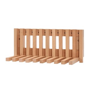 Étagère murale en bois rectangulaire multifonctionnelle pour organiser les clés, les vêtements dans la chambre ou l'entrée - Product Image 4